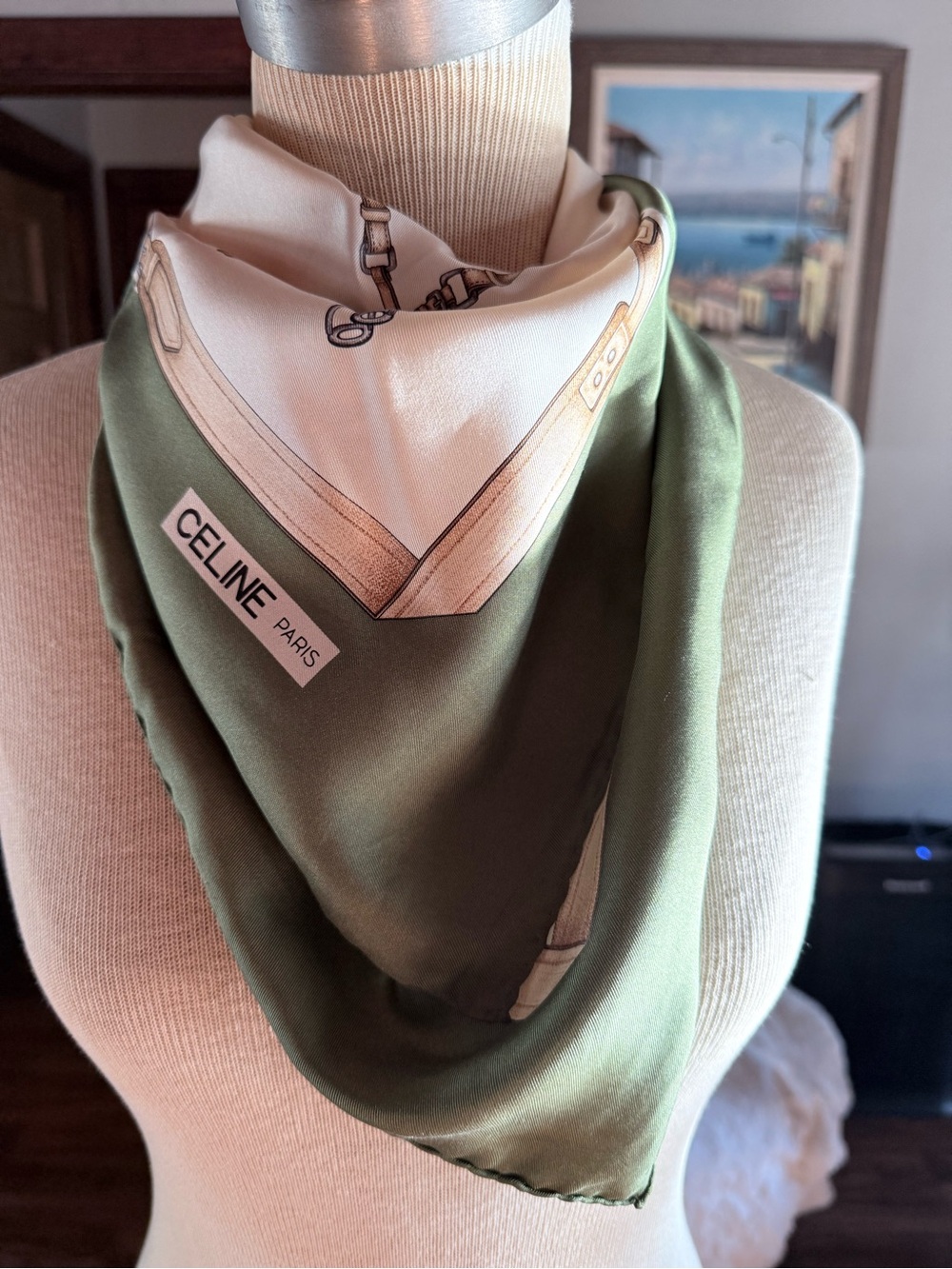 Celine Les Fontaux des Champions Silk Scarf